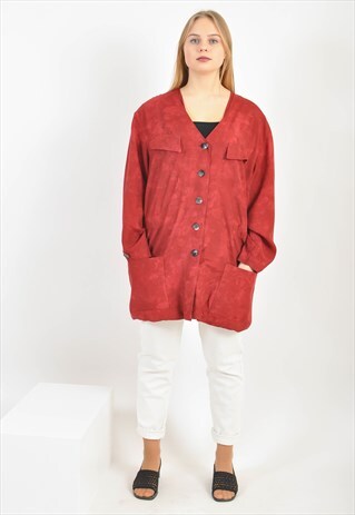 VINTAGE 90'S JACKET IN MAROON