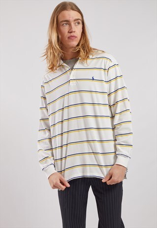 VINTAGE RALPH LAUREN LONG SLEEVE POLO TOP