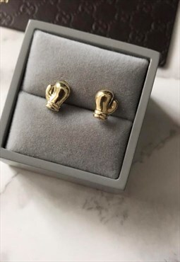 9ct yel gold boxing gloves stud earrings