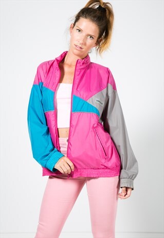 VINTAGE 80'S USA ADIDAS SHELL SPORT JACKET / S1374