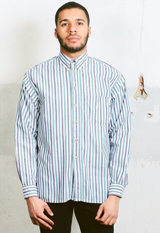 VINTAGE STRIPED OXFORD SHIRT