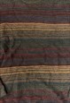 VINTAGE ABSTRACT KNITTED JUMPER FUNKY PATTERNED GRANDAD KNIT