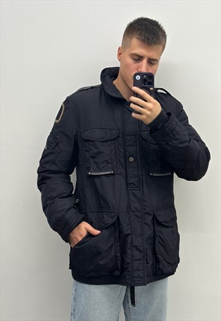 PARAJUMPERS 2 IN 1 PUFFER BOMBER WINDBREAKER JACKET COAT