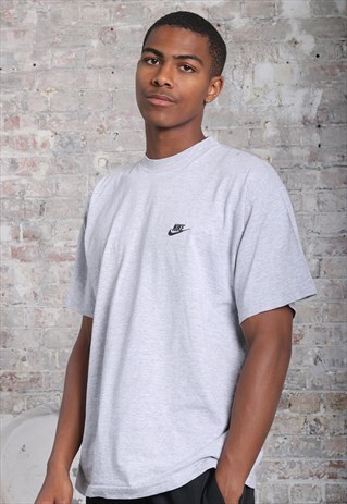 VINTAGE NIKE LOGO T-SHIRT GREY