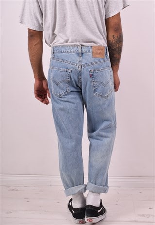 LEVI'S 505 MENS VINTAGE JEANS W34 L30 BLUE 90S