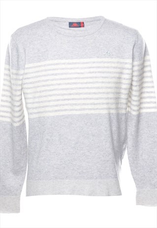 VINTAGE KAPPA STRIPED JUMPER - L