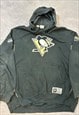 NHL MAJESTIC HOODIE EMBROIDERED PITTSBURG PENGUIN SWEATSHIRT