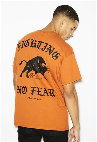 NO FEAR ORANGE TEE