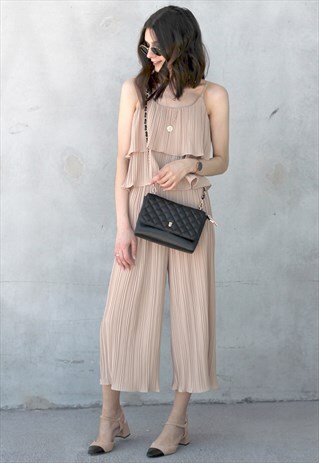 RUFFLED CAMI TOP & TROUSERS CO-ORD TWIN SET