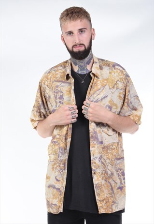 VINTAGE ABSTRACT PRINT FESTIVAL SHIRT