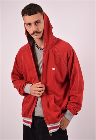 VINTAGE CHAMPION HOODIE SWEATER RED