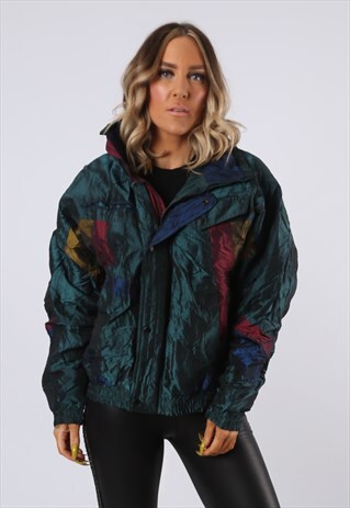 SKI SHELL JACKET SNOW SPORTS OVERSIZED WINTER UK 12 (B1M)