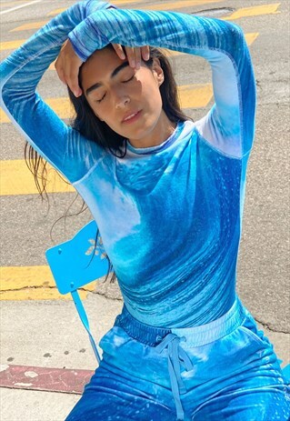 WAVE TOWELLING TOP