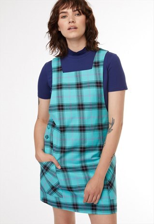 green tartan dress womens