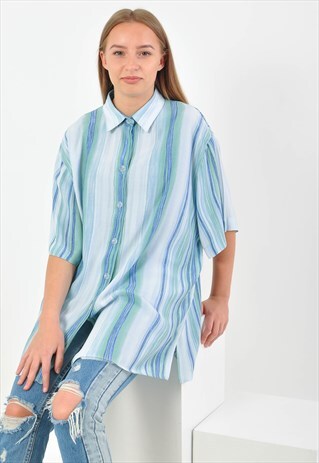 VINTAGE OVERSIZE STRIPED SHIRT