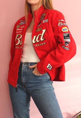 VINTAGE RED BUDWEISER JACKET