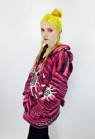 GORGEOUS FESTIVAL BOHO KNITTED HOODIE