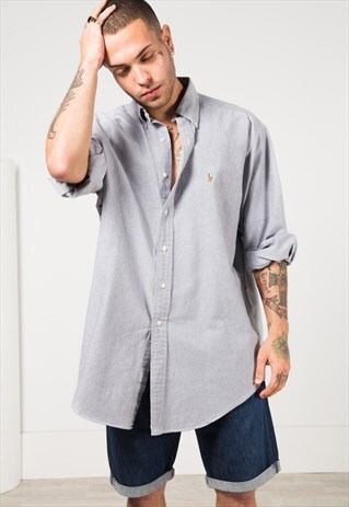 VINTAGE 80S CLASSIC POLO RALPH LAUREN SHIRT / 0080 / 902
