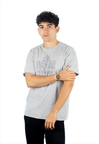 VINTAGE HARLEY DAVIDSON GREY T SHIRT