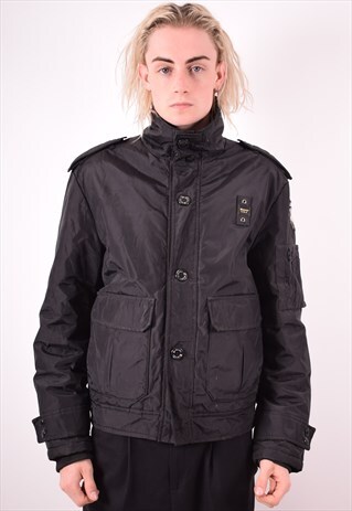 BLAUER MENS VINTAGE JACKET XL BLACK 90S