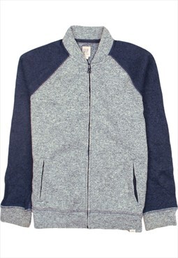 Vintage 90's Gap Kids Sweatshirt Plain Full Zip Up Grey