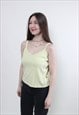 90S COTTON TANK, MINIMALIST TOP MEDIUM SIZE RETRO TANK TOP