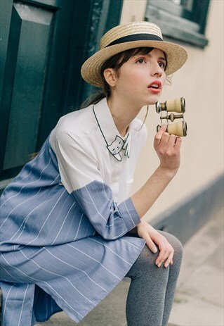 ALICIA KITTEN SHIRT DRESS