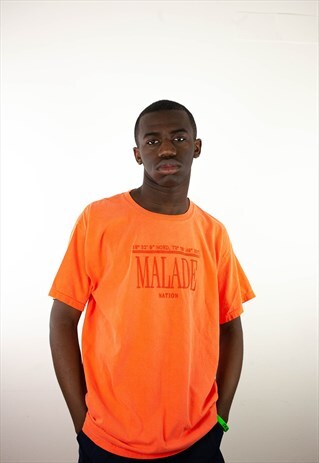MALADE NATION SHORT SLEEVE T-SHIRT CORAL COORDINATES