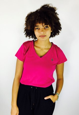 RALPH LAUREN V NECK T SHIRT