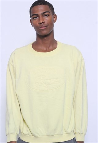 VINTAGE LACOSTE EMBOSSED LOGO SWEATSHIRT