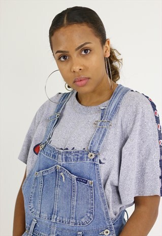 RARE VINTAGE GUESS LONG DENIM DUNGAREES / OVERALLS