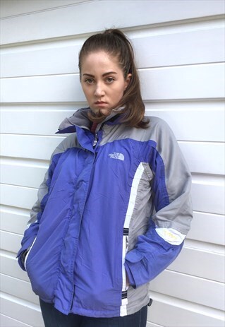 WOMENS PURPLE NORTH FACE COAT WATERPROOF RAIN JACKET