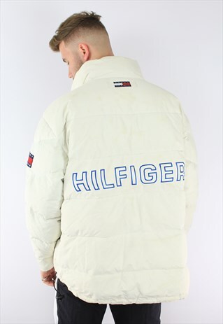 TOMMY HILFIGER CLASSIC FLAG NECK PUFFA JACKET