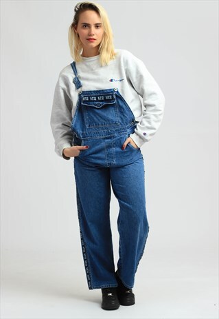 VINTAGE LIMITED TOO JEANS DENIM LONG LENGTH DUNGAREES