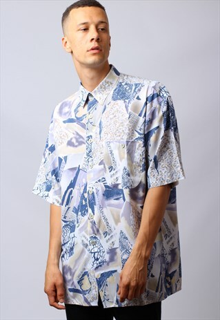VINTAGE 90S ABSTRACT PRINT SHIRT