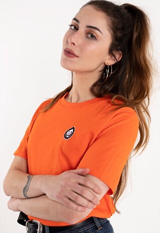 ORANGE EMBROIDERY T-SHIRT