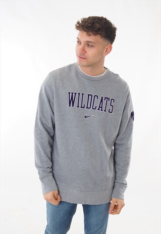 VINTAGE NIKE WILDCATS SWEATSHIRT GREY