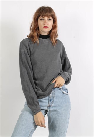 VINTAGE 90'S OVERSIZE BASICS SWEATSHIRT GREY