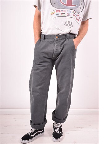 CARHARTT MENS VINTAGE JEANS W36 L31 GREY 90S