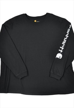 Vintage Carhartt Long Sleeve T-Shirt Black Ladies XXL