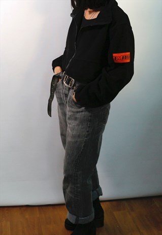 FLEECE CROP ZIP JACKET