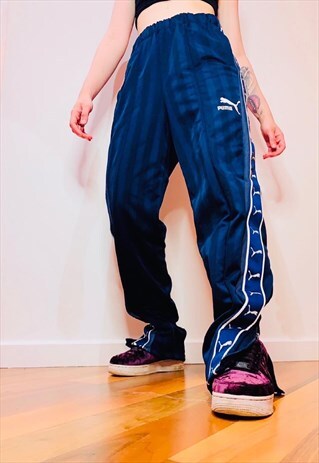REWORKED PUMA NAVY JOGGERS