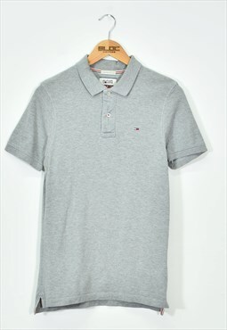 Vintage Tommy Hilfiger Polo Shirt Grey Small