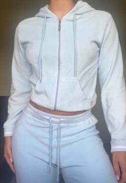 Y2K Baby Blue Flared Tracksuit