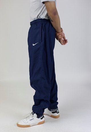 VINTAGE NIKE NAVY TRACKSUIT BOTTOMS