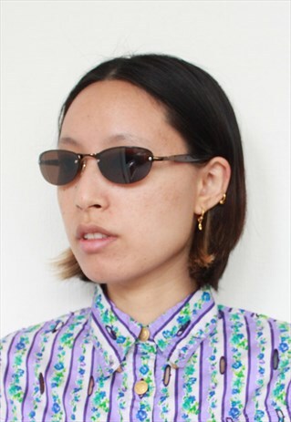 Y2K BROWN TINT SUNGLASSES