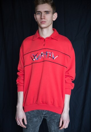 VINTAGE FRESH DRESSED 80'S RED SWEATSHIRT
