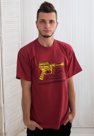 JAPANESE SHIRT - RAY GUN / BLASTER T SHIRT - RETRO KAWAII