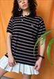 VINTAGE 1990'S LACOSTE STRIPED POLO SHIRT 