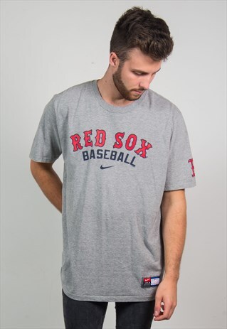 NIKE BASEBALL T-SHIRT RED SOX MLB